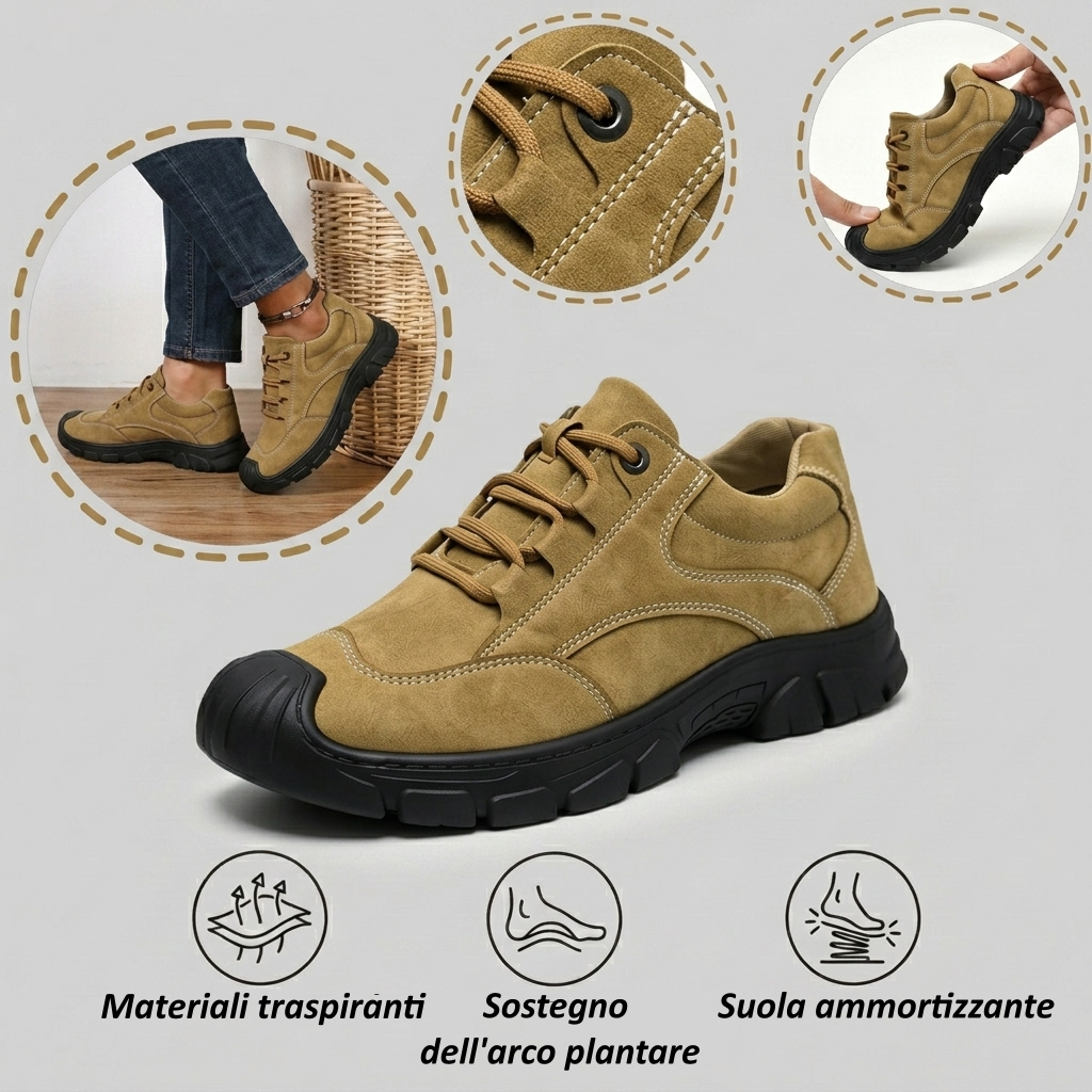 【⏰Ultimo giorno, 70% di sconto! Non perdete l'occasione!】Scarpe ortopediche ergonomiche con assorbimento degli urti, ✅️scarpe ortopediche salutari progettate specificamente per gli uomini europei.
