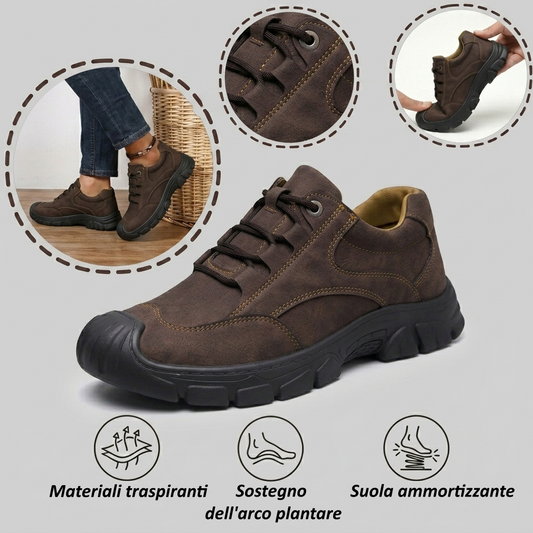 【⏰Ultimo giorno, 70% di sconto! Non perdete l'occasione!】Scarpe ortopediche ergonomiche con assorbimento degli urti, ✅️scarpe ortopediche salutari progettate specificamente per gli uomini europei.