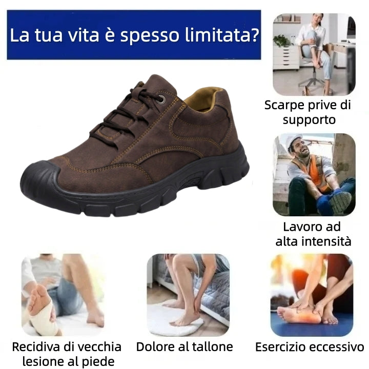 【⏰Ultimo giorno, 70% di sconto! Non perdete l'occasione!】Scarpe ortopediche ergonomiche con assorbimento degli urti, ✅️scarpe ortopediche salutari progettate specificamente per gli uomini europei.