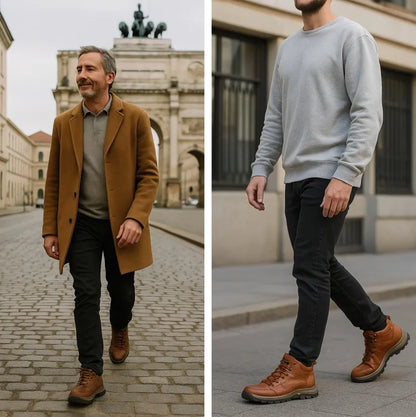 ⏰ Ultimo giorno! Sconto del 70%! 👞 Scarpe in vera pelle italiana 🐂 Cucite a mano, morbide e comode ✅ Supporto per l'arco plantare; riduce la pressione sui piedi e garantisce comfort per tutto il giorno.