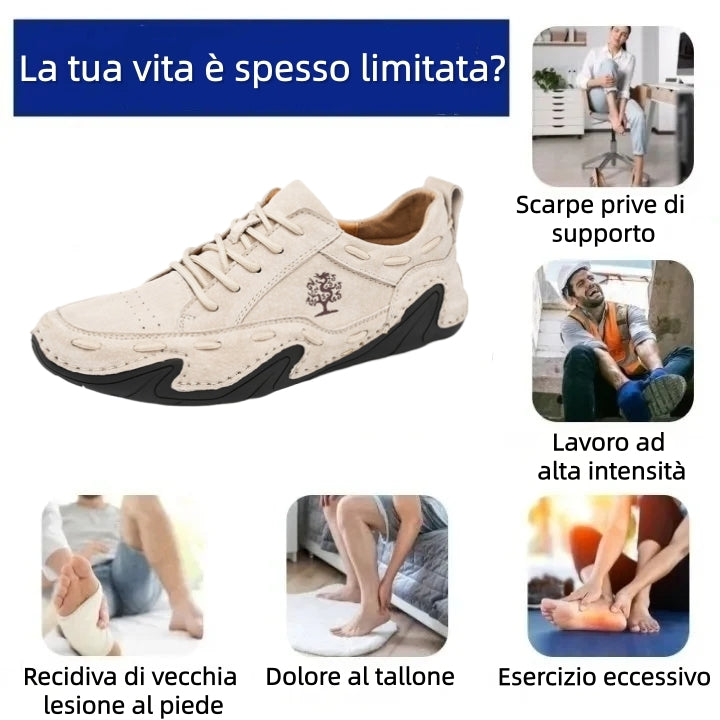 【⏰Ultimo giorno, 70% di sconto! Non perdete l'occasione!】Scarpe ortopediche ergonomiche con assorbimento degli urti, ✅️scarpe ortopediche salutari progettate specificamente per gli uomini europei.