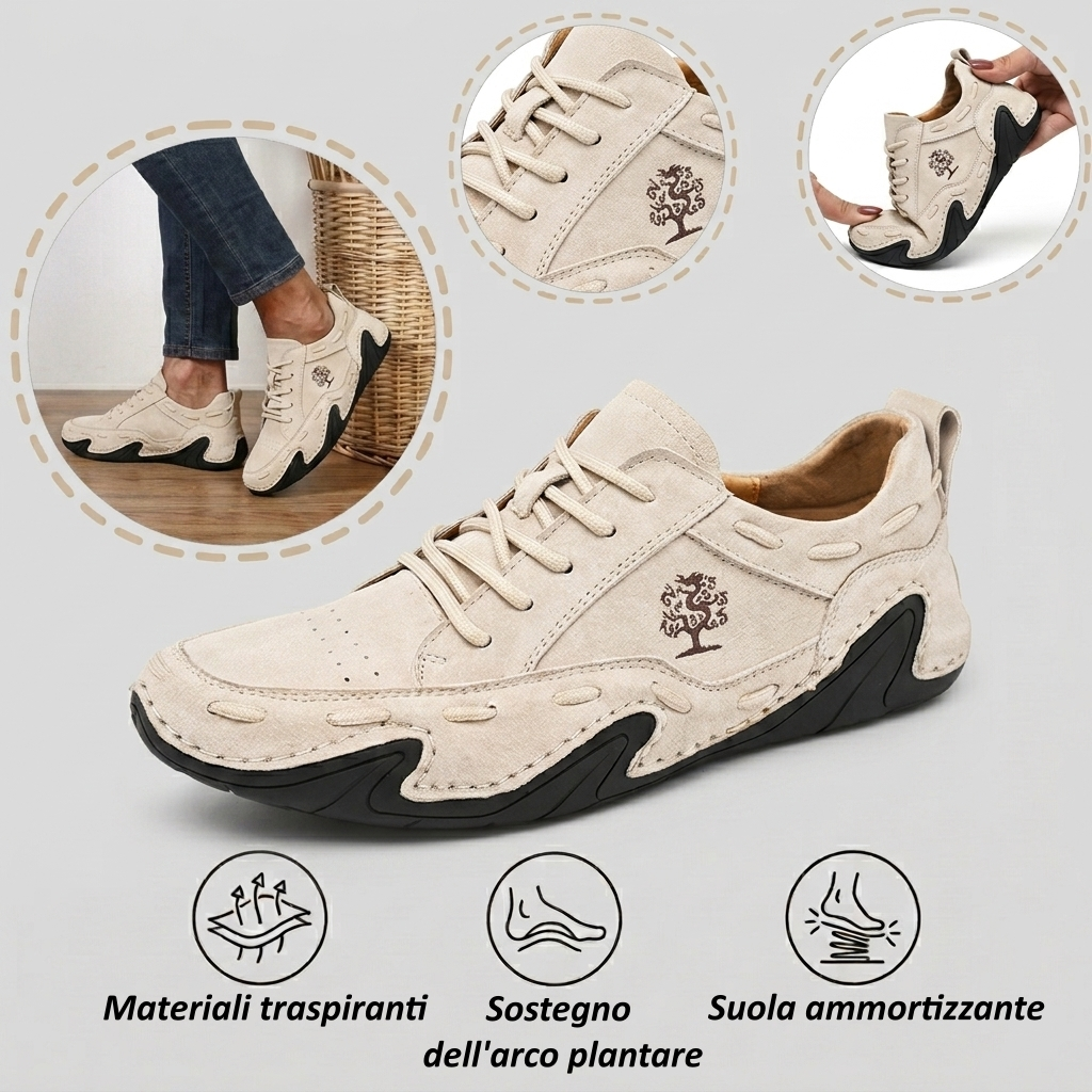 【⏰Ultimo giorno, 70% di sconto! Non perdete l'occasione!】Scarpe ortopediche ergonomiche con assorbimento degli urti, ✅️scarpe ortopediche salutari progettate specificamente per gli uomini europei.
