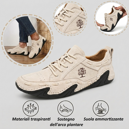 【⏰Ultimo giorno, 70% di sconto! Non perdete l'occasione!】Scarpe ortopediche ergonomiche con assorbimento degli urti, ✅️scarpe ortopediche salutari progettate specificamente per gli uomini europei.