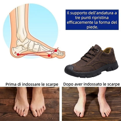 【⏰Ultimo giorno, 70% di sconto! Non perdete l'occasione!】Scarpe ortopediche ergonomiche con assorbimento degli urti, ✅️scarpe ortopediche salutari progettate specificamente per gli uomini europei.