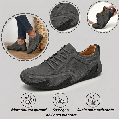 【⏰Ultimo giorno, 70% di sconto! Non perdete l'occasione!】Scarpe ortopediche ergonomiche con assorbimento degli urti, ✅️scarpe ortopediche salutari progettate specificamente per gli uomini europei.
