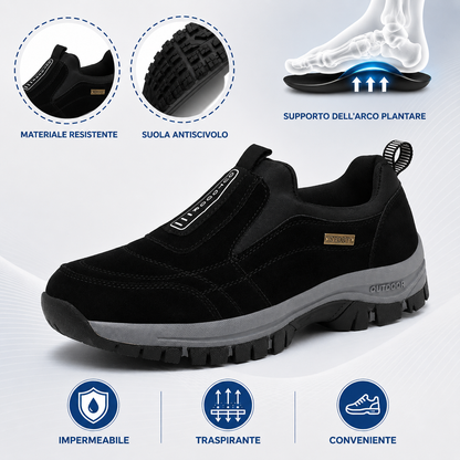 【⏰Ultimo giorno, 70% di sconto! Non perdete l'occasione!】Scarpe ortopediche ergonomiche con assorbimento degli urti, ✅️scarpe ortopediche salutari progettate specificamente per gli uomini europei.