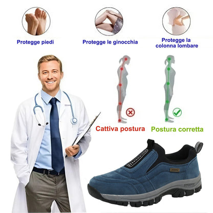 【⏰Ultimo giorno, 70% di sconto! Non perdete l'occasione!】Scarpe ortopediche ergonomiche con assorbimento degli urti, ✅️scarpe ortopediche salutari progettate specificamente per gli uomini europei.