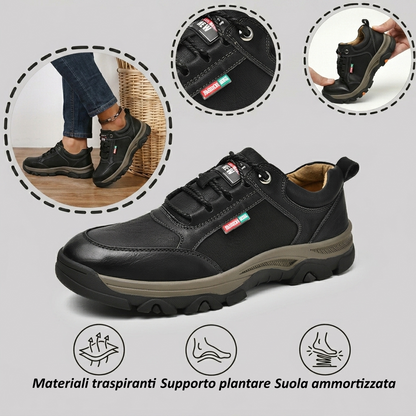 【⏰Ultimo giorno, 70% di sconto! Non perdete l'occasione!】Scarpe ortopediche ergonomiche con assorbimento degli urti, ✅️scarpe ortopediche salutari progettate specificamente per gli uomini europei.