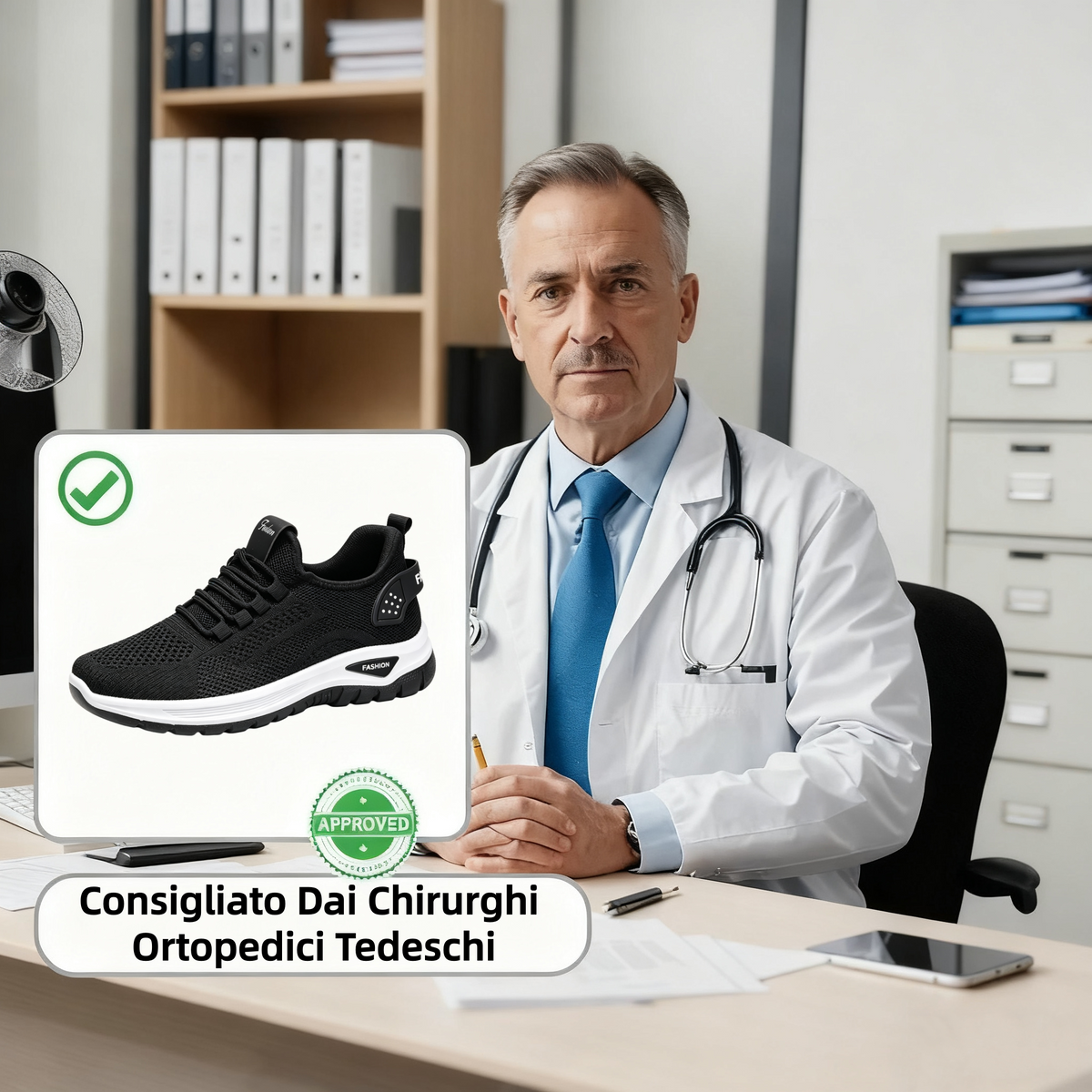 【⏰Ultimo giorno, 70% di sconto! Non perdete l'occasione!】Scarpe ortopediche ergonomiche con assorbimento degli urti, ✅️scarpe ortopediche salutari progettate specificamente per le donne europee.