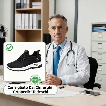【⏰Ultimo giorno, 70% di sconto! Non perdete l'occasione!】Scarpe ortopediche ergonomiche con assorbimento degli urti, ✅️scarpe ortopediche salutari progettate specificamente per le donne europee.