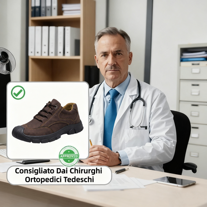 【⏰Ultimo giorno, 70% di sconto! Non perdete l'occasione!】Scarpe ortopediche ergonomiche con assorbimento degli urti, ✅️scarpe ortopediche salutari progettate specificamente per gli uomini europei.
