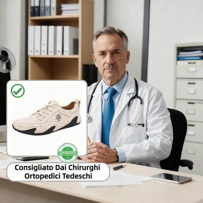 【⏰Ultimo giorno, 70% di sconto! Non perdete l'occasione!】Scarpe ortopediche ergonomiche con assorbimento degli urti, ✅️scarpe ortopediche salutari progettate specificamente per gli uomini europei.