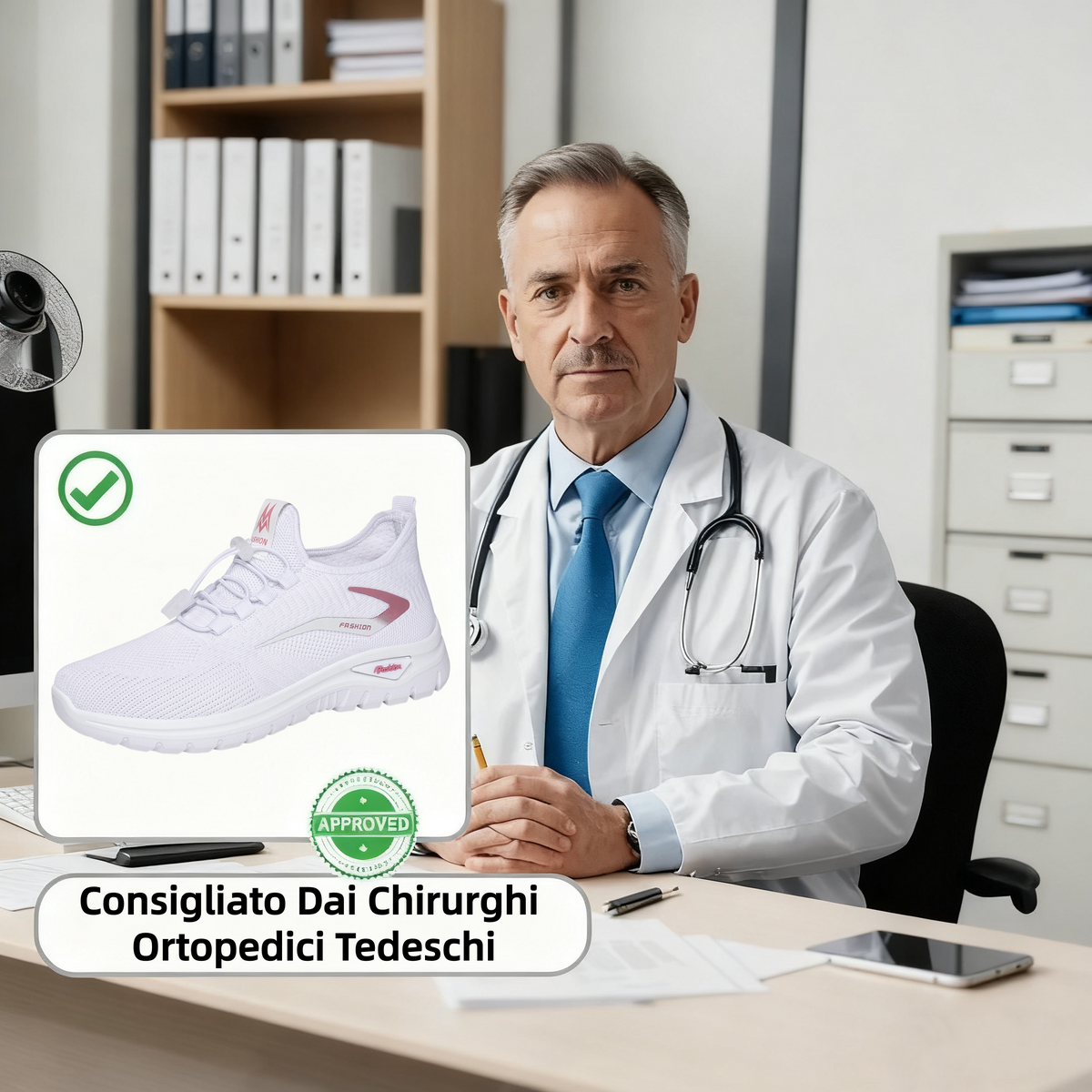 【⏰Ultimo giorno, 70% di sconto! Non perdete l'occasione!】Scarpe ortopediche ergonomiche con assorbimento degli urti, ✅️scarpe ortopediche salutari progettate specificamente per le donne europee.