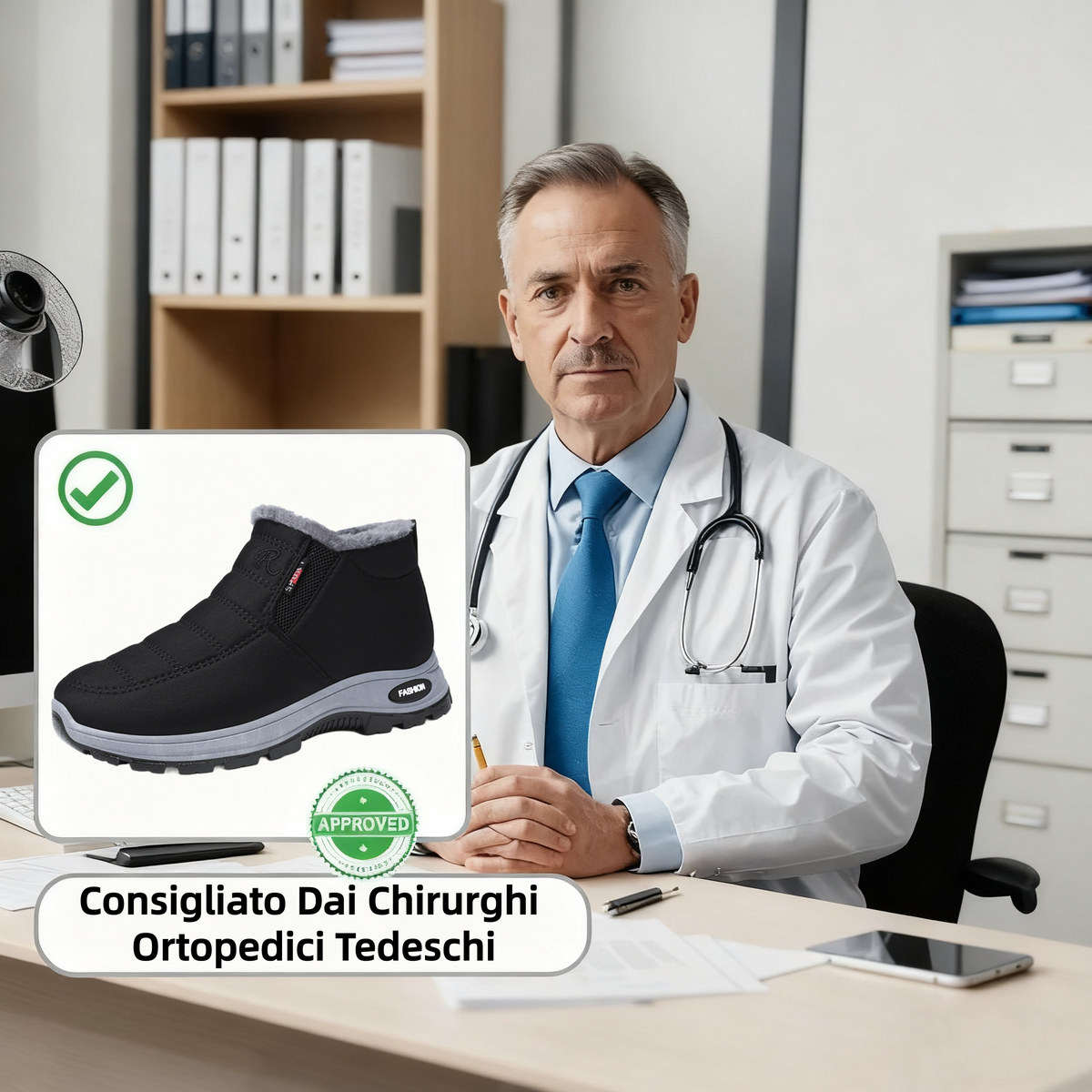 (🎉 Offerta del giorno: Sconto del 70% – Da non perdere!) ⏰ Scarpe invernali ortopediche ed ergonomiche che alleviano efficacemente i dolori a piedi, ginocchia e schiena. ✅ Adatte sia per uomo che per donna.