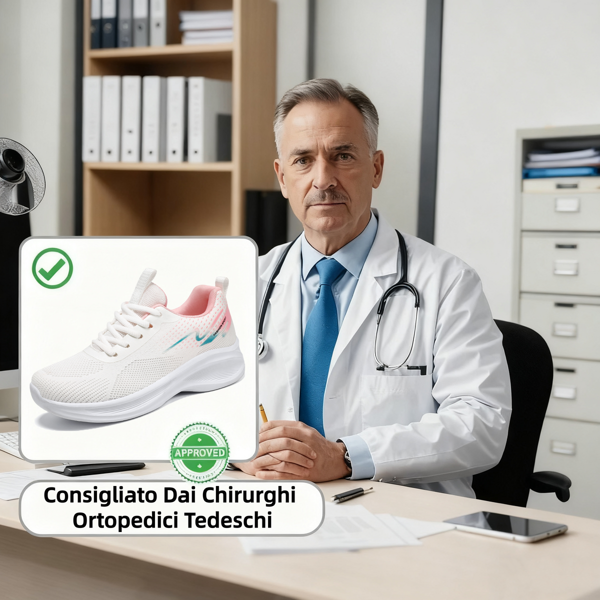 【⏰Ultimo giorno, 70% di sconto! Non perdete l'occasione!】Scarpe ortopediche ergonomiche con assorbimento degli urti, ✅️scarpe ortopediche salutari progettate specificamente per le donne europee.